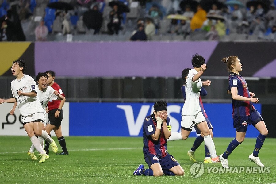 ▲ 지소연이 실축한 수원FC가 북한의 내고향에 1-2로 패배했다.ⓒ연합뉴스 제공