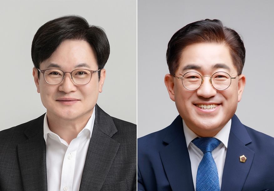 ▲ 김병수 후보(왼쪽)와 이기형 후보 ⓒ연합뉴스 제공