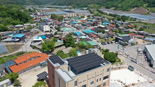 ▲ 자가용 태양광 전경.ⓒ봉화군