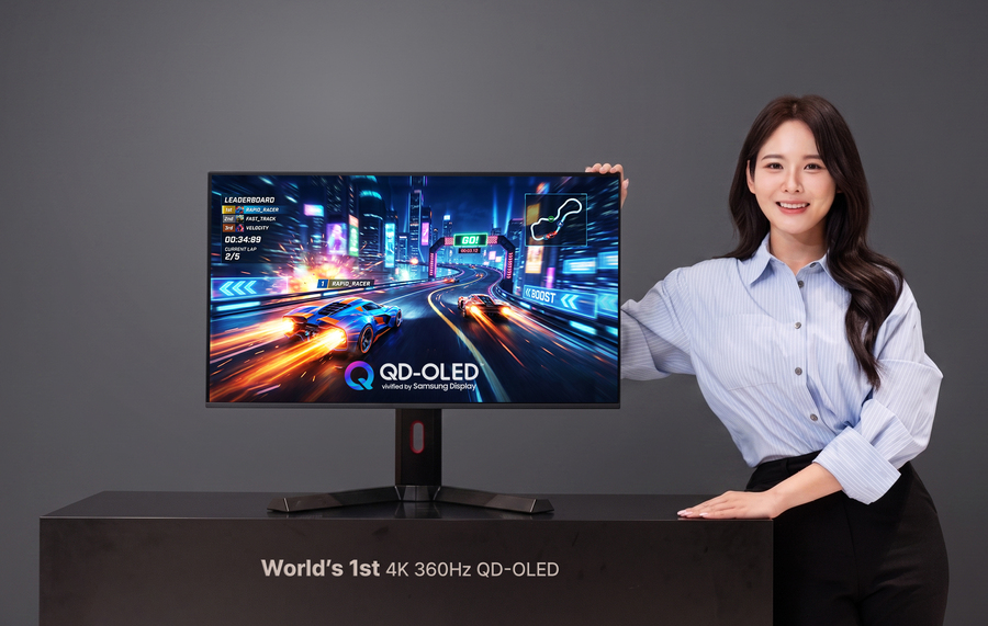 ▲ 삼성디스플레이가 세계 최초로 4K 360Hz 모니터용 QD-OLED를 개발, 'COMPUTEX 2026'에서 처음으로 공개한다ⓒ삼성디스플레이