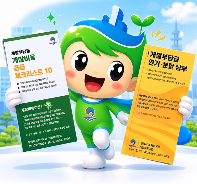 ▲ 개발비용 꼼꼼 체크리스트 10 안내 포스터ⓒ평택시 제공