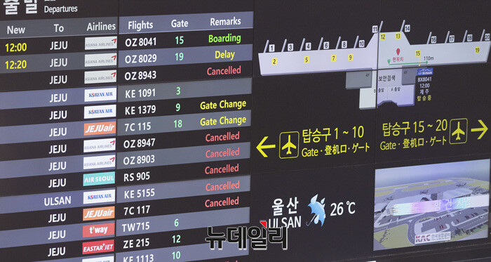 ▲ 국내 항공사들이 2분기 대규모 적자로 전환할 것으로 예상된다. ⓒ뉴데일리DB