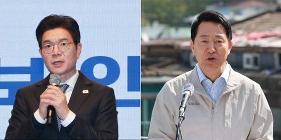 ▲ 정원오 더불어민주당 서울시장 후보(왼쪽)와 오세훈 국민의힘 서울시장 후보. ⓒ연합뉴스