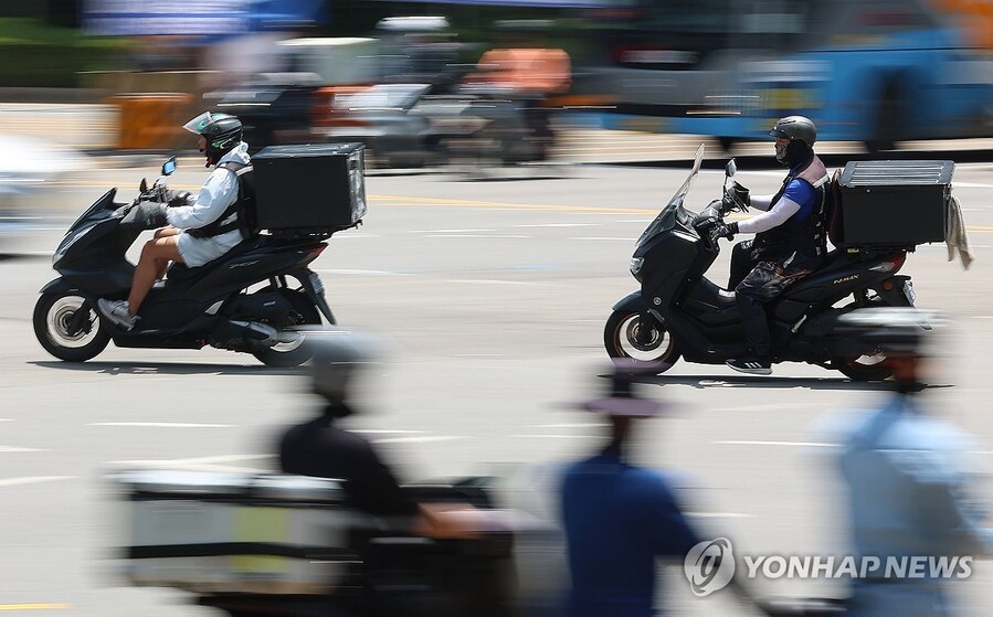 ▲ 배달 오토바이 ⓒ연합뉴스