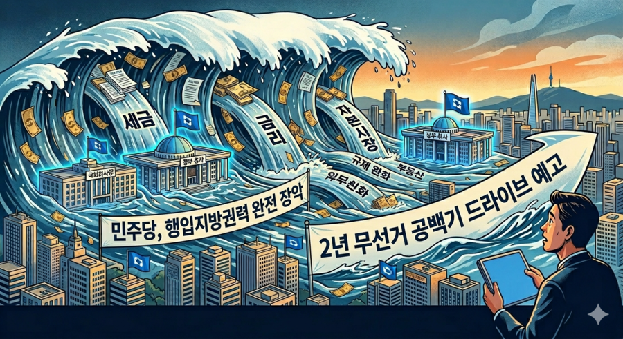 ▲ 6·3 선거 이후 경제정책 행로에 대한 AI이미지 ⓒ제미나이