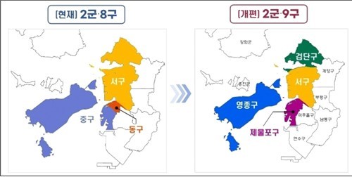 ▲ 2026년 7월 인천 행정체제 개편안 ⓒ인천시 제공