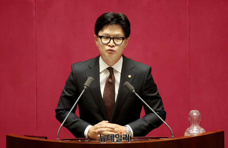 ▲ 발언하는 한동훈 무소속 의원. ⓒ이종현 기자