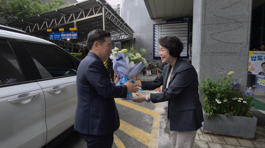 ▲ 김병내 남구청장, 3선 연임 성공 후 구정 복귀ⓒ광주광역시 남구청 제공