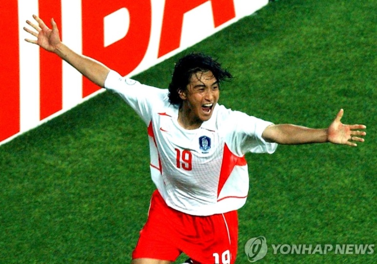 ▲ 2002 한일 월드컵 16강에서 안정환이 이탈리아를 상대로 골든골을 터뜨렸다.ⓒ연합뉴스 제공