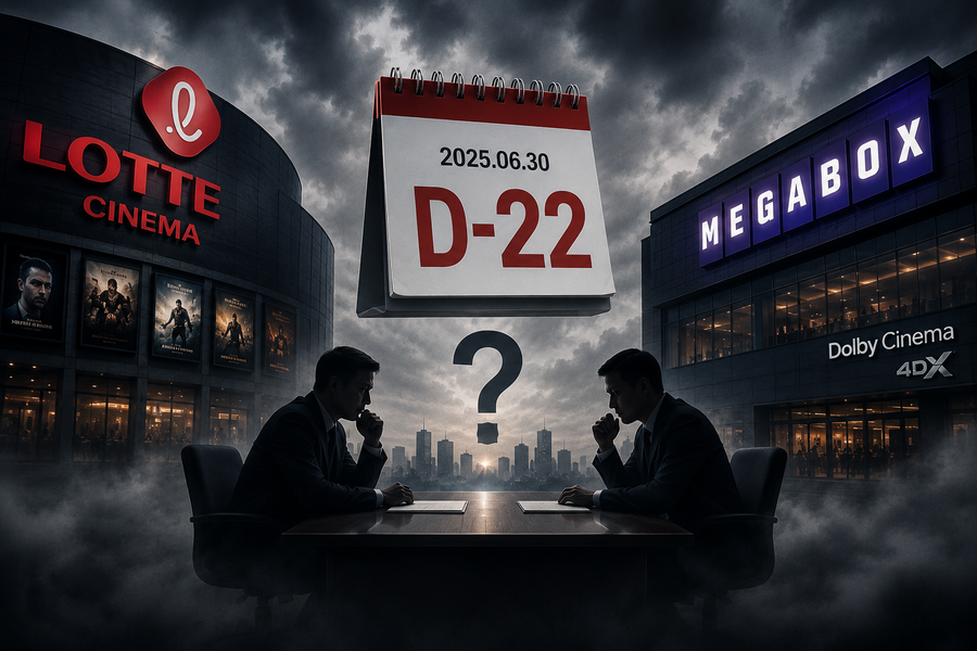 ▲ 롯데시네마(롯데컬처웍스)와 메가박스(메가박스중앙)의 합병 추진 시한이 오는 6월30일로 임박했다.  ⓒChatGPT
