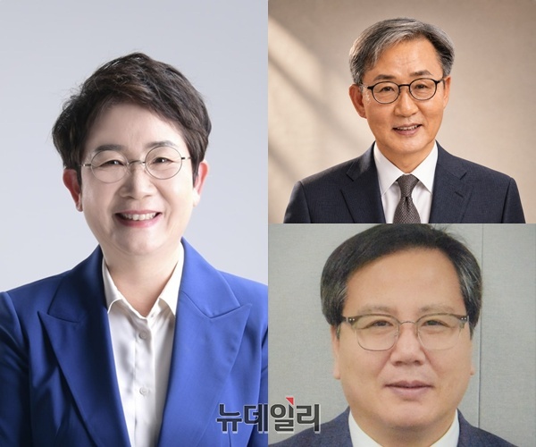 ▲ 왼쪽 박정현 인수위원장, 상.이은구 전 한남대 부총장, 하,운영간사 박노동 대전연구원 수석연구위원.ⓒ김경태기자