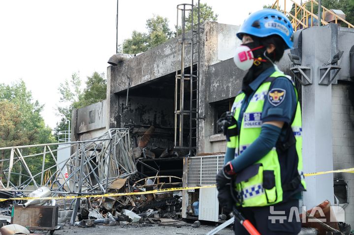 ▲ 지난 1일 폭발 사고가 발생한 대전 유성구 한화에어로스페이스 대전사업장 모습 ⓒ뉴시스