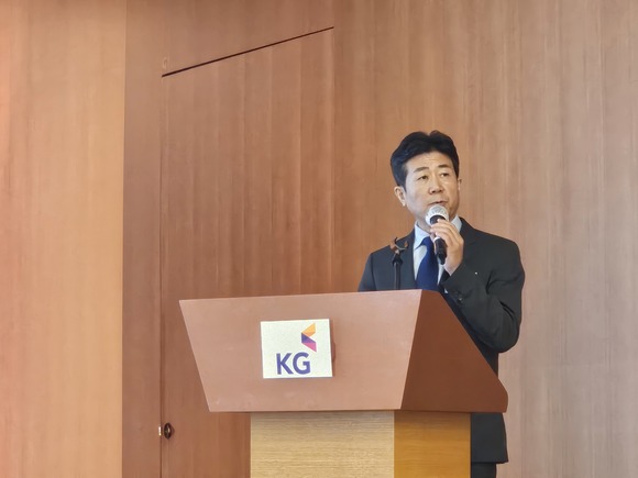 ▲ 황기영 KG 모빌리티 대표이사. ⓒ주재용 기자