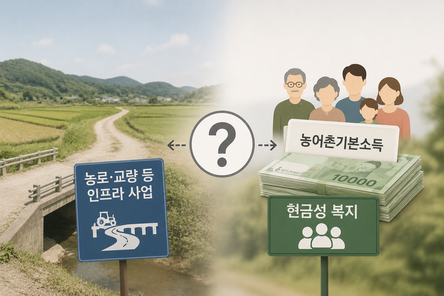 ▲ 농어촌 기본소득 이미지 ⓒ챗GPT