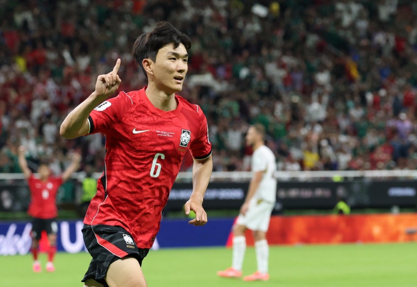 ▲ 11일 멕시코 사포판 과달라하라 스타디움에서 열린 2026 북중미 월드컵 A조 1차전 한국과 체코의 경기 후반 황인범이 골을 넣은 뒤 세리머니를 하고 있다. ⓒ연합뉴스