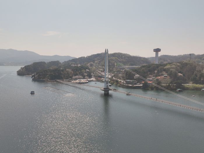 ▲ 예당호 출렁다리 모습.ⓒ예산군