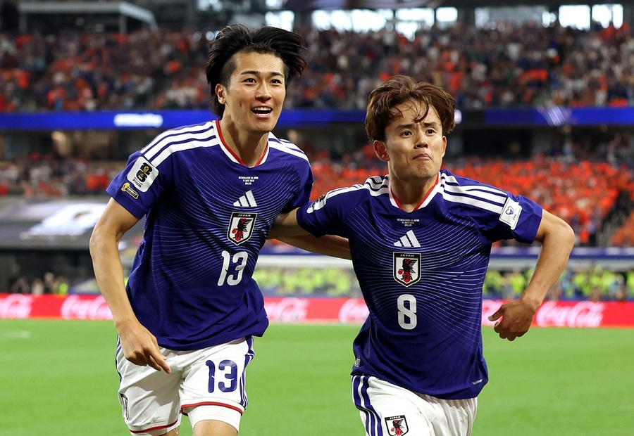 ▲ 일본 축구 대표팀은 2026 북중미 월드컵 우승을 목표로 내걸었다.ⓒ연합뉴스 제공