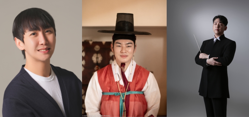 ▲ 왼쪽부터 연출·음악감독 김현섭, 사회 서의철, 지휘 박도현.ⓒ세종문화회관