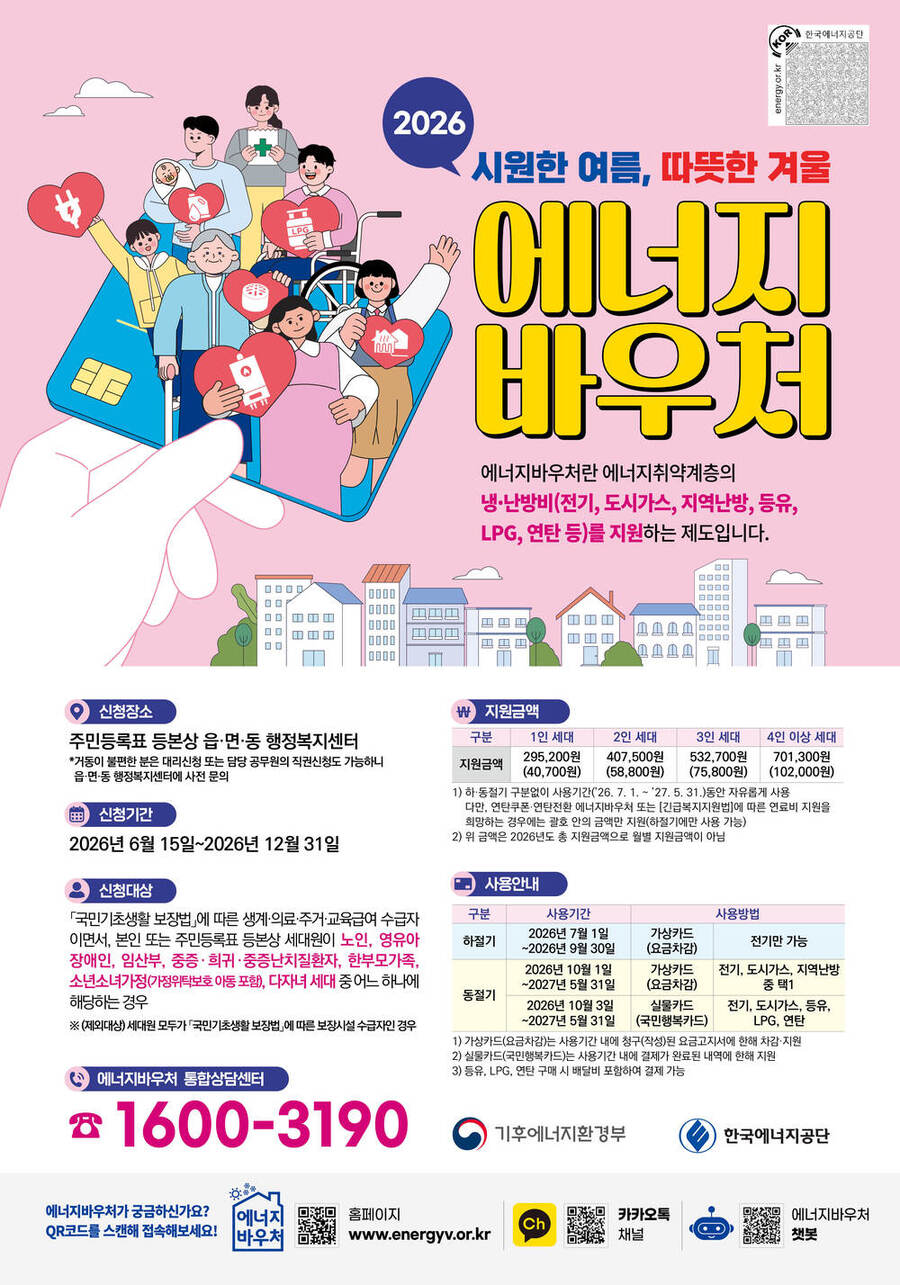 ▲ 보성군, 2026년 에너지 바우처사업 신청 접수_2026년 에너지바우처 사업안내_포스터ⓒ보성군 제공