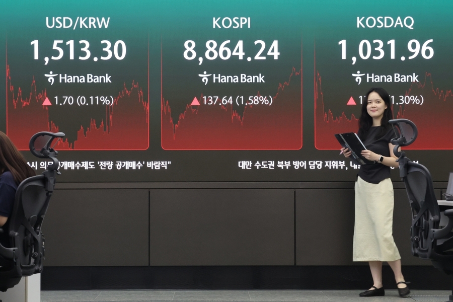 '9000선' 진입 드라이브 거는 코스피, 8800선 재안착 … 하이닉스, 250만 돌파