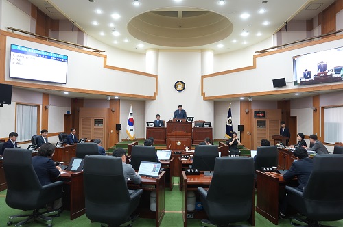 ▲ 제9대 음성군의회 마지막 임시회가 17일 개회됐다.ⓒ음성군의회 제공