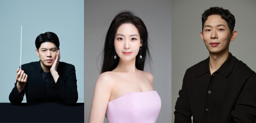 ▲ 왼쪽부터 지휘자 정한결, 소프라노 손지수, 뮤지컬 콘텐츠 크리에이터 황조교.ⓒ서울시향