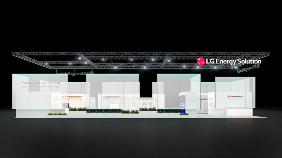 ▲ LG에너지솔루션 'ees 유럽 2026' 부스 조감도ⓒLG에너지솔루션