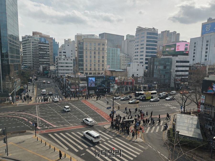▲ 시청역 8번 출구 인근 모습. ⓒ서울시