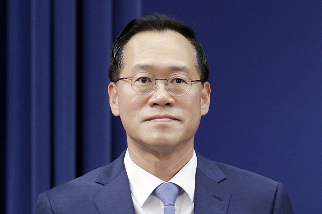 ▲ 신임 민정수석 한찬식 전 서울동부지검장이 지난 21일 청와대에서 열린 인사 관련 브리핑에 참석해 있다. ⓒ뉴시스