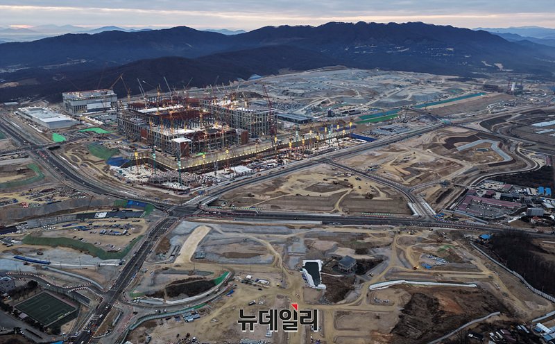 ▲ 공사가 진행중인 용인 반도체 클러스터 전경. ⓒ뉴데일리DB