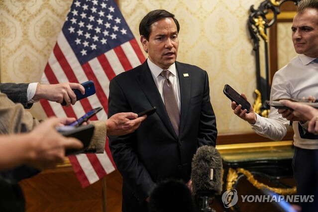 ▲ 쿠웨이트를 방문 중인 마코 루비오 미국 국무장관. 출처=AFPⓒ연합뉴스
