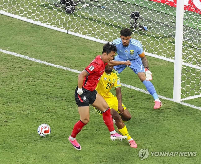 ▲ 한국이 남아공과 전반을 0-0으로 마쳤다.ⓒ연합뉴스 제공