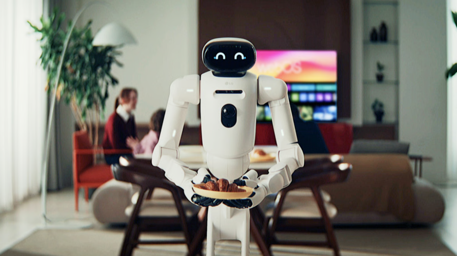 ▲ LG전자 AI 홈로봇 'LG 클로이드'ⓒLG전자