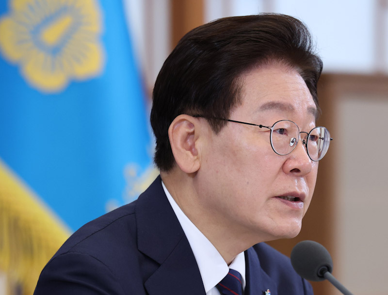 ▲ 이재명 대통령이 26일 청와대에서 열린 미래 신안보 혁신기업 육성 전략회의에서 발언하고 있다. ⓒ뉴시스