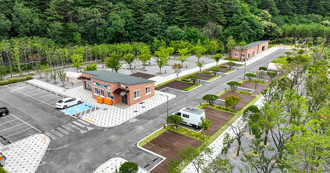 ▲ 절골힐링캠핑장 전경. ⓒ태백시시설관리공단