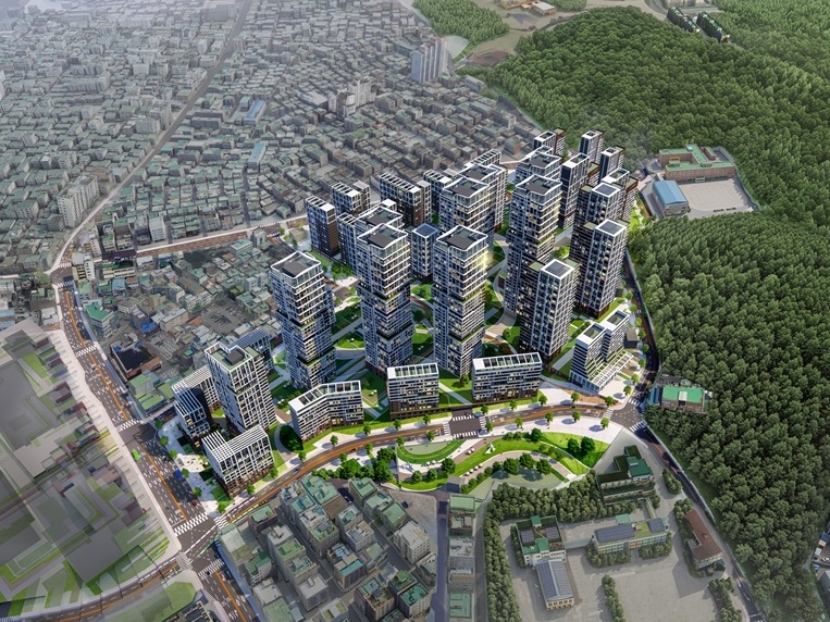 ▲ 서울 금천구 독산2동 380번지 일대 재개발 조감도. ⓒ서울시