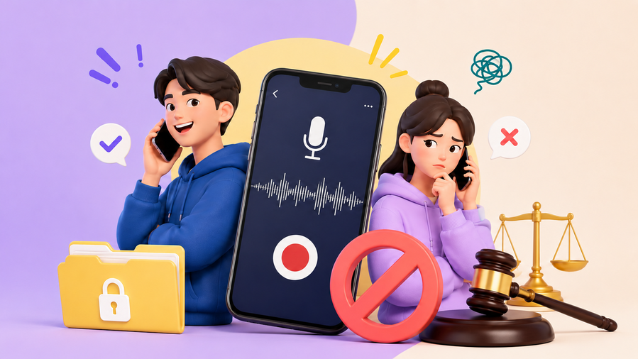 ▲ 직장 내 갈등, 금전 거래, 계약 분쟁 등에서 통화 녹음은 결정적인 증거가 되기도 한다. ⓒChatGPT