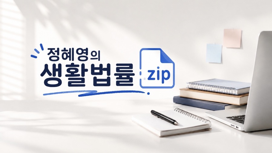 ▲ 정혜영의 생활법률.zip은 실제 사례와 판례를 통해 일상 속 법률 궁금증을 쉽고 명확하게 풀어드립니다. ⓒChatGPT