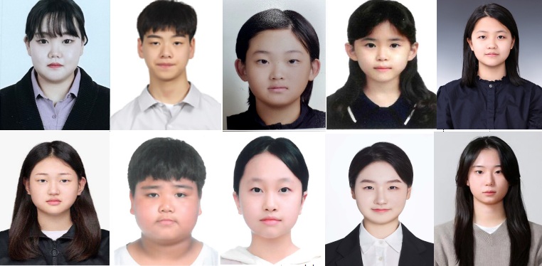 ▲ '제27회 강원특별자치도 자랑스러운 청소년상' 5개 부문 트로피를 품에 안은 10명의 수상자들. ⓒ뉴데일리