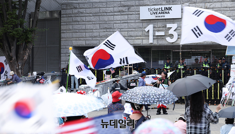 ▲ 1일 서울 송파구 올림픽공원 핸드볼경기장 현장. ⓒ서성진 기자