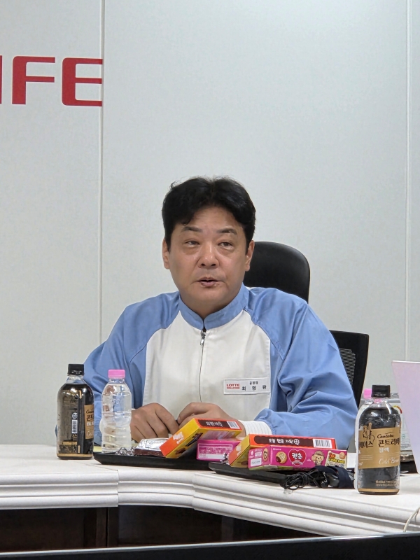 ▲ 최명완 롯데웰푸드 양산공장장ⓒ최신혜 기자