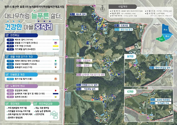 ▲ 청주시 옥산면 호죽1리 생활여건 개조사업 조감도.ⓒ청주시 제공