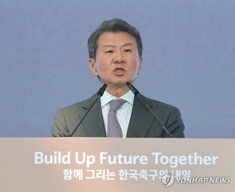▲ 정몽규 대한축구협회장이 6일 사임서를 제출했다.ⓒ연합뉴스 제공