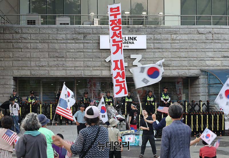 ▲ 6일 서울 송파구 올림픽공원 핸드볼경기장 현장. ⓒ정상윤 기자
