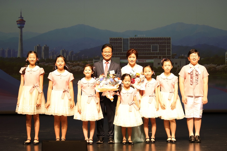 ▲ 김용판 달서구청장이 민선 9기 취임식에서 ‘함께하는 행복달서’ 비전을 선포했다.ⓒ달서구