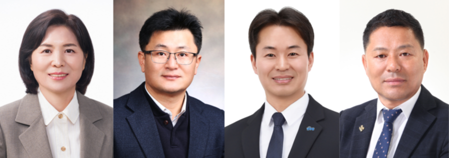 ▲ 광산구의회, 제10대 전반기 원 구성 마무리_(왼쪽부터) 김길화 운영위원장, 유영종 행정자치위원장, 박경환 경제복지위원장, 최윤종 시민안전위원장ⓒ광산구의회 제공