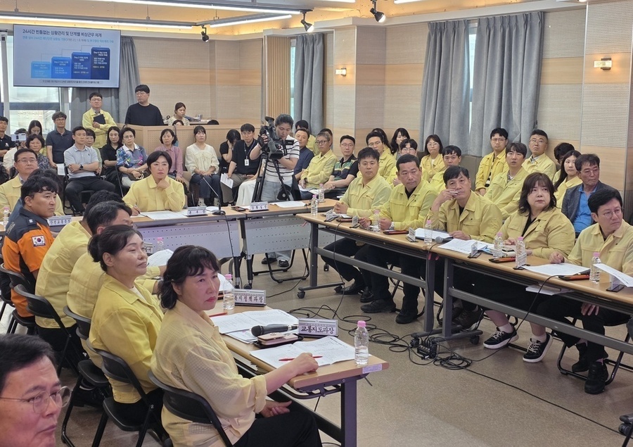 ▲ 전남광주통합특별시 북구는 9일 오후 3시 신안교회 교육관에서 ‘2026년 집중호우 대비 도심 침수 대응 가상훈련’ 추진ⓒ전남광주통합특별시 북구청 제공