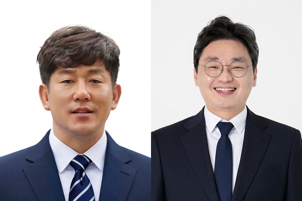 ▲ 왼쪽부터 최대성 의원(동구2·더불어민주당)이 위원장, 김신웅 의원(서구5·더불어민주당)이 부위원장 ⓒ대전시의회