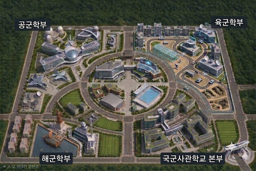 ▲ 국군사관학교 예상 조감도. ⓒ국방부 제공