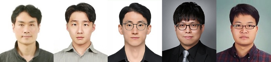▲ 연구진. 왼쪽부터 동국대 류승윤 교수, 이창민 박사, 이현재 박사, 고려대학교 세종캠퍼스 김철훈 교수, 이재우 교수.ⓒ동국대